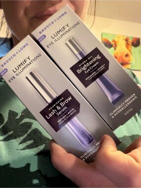Lumify Eye Illuminations Lash & Brow Serum and Brightening Eye Cream - Purple